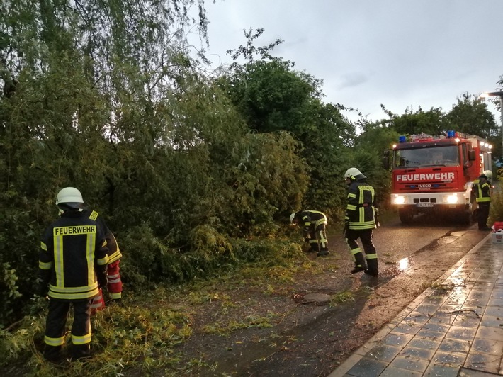 FW Eigeltingen: Unwettereinsatz der Feuerwehr Eigeltingen am 28. Juni