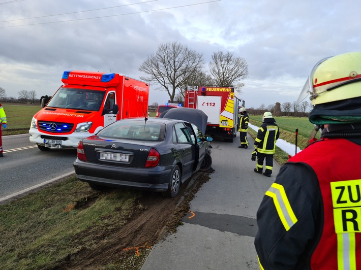FW-KLE: Verkehrsunfall auf der Keekener Straße