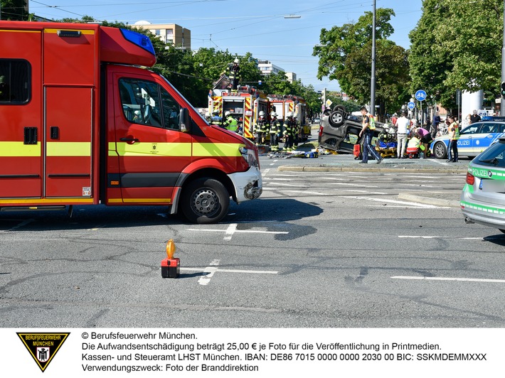 FW-M: Abruptes Ende einer Einsatzfahrt (Neuhausen-Nymphenburg)
