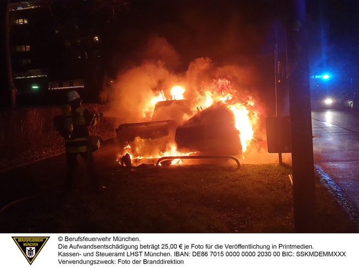 FW-M: Container in Vollbrand (Aubing-Lochhausen-Langwied)