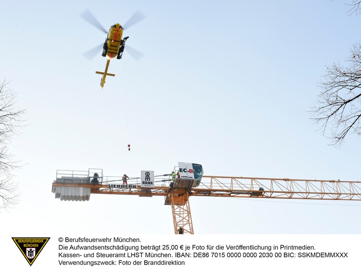 FW-M: Einsatz in luftiger Höhe (Untergiesing-Harlaching)