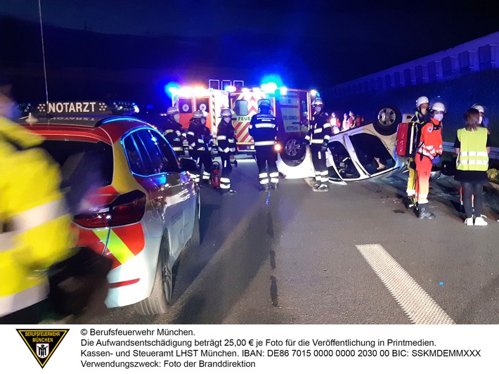 FW-M: Verkehrsunfall mit vier Verletzten (Aubing-Lochhausen)