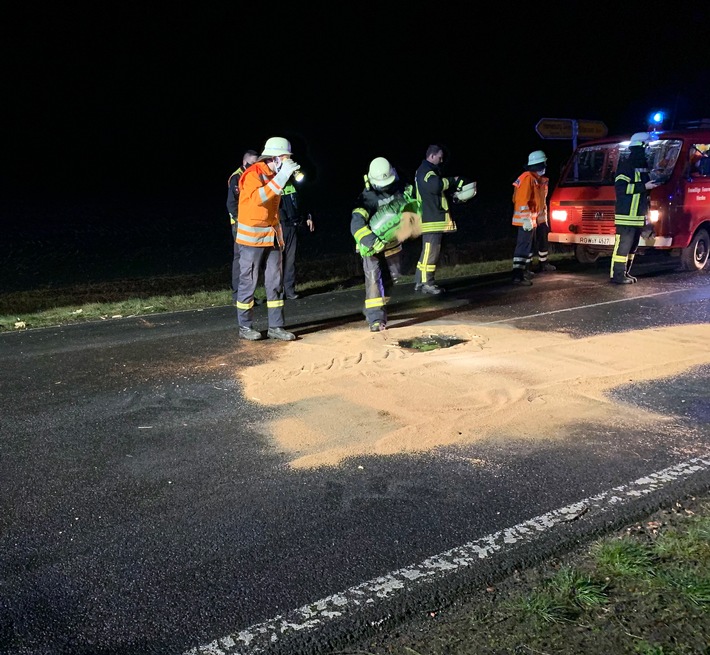 FW-ROW: Verkehrsunfall auf Landesstraße 130