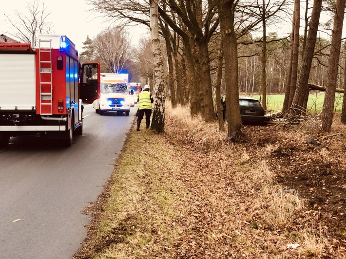 FW-ROW: Verkehrsunfall beim Bullensee
