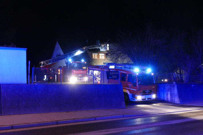 FW Stockach: Kaminbrand in Stockach (FOTO)