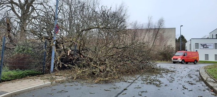 FW-Velbert: Einsätze nach Sturmtief &quot;Hermine&quot;
