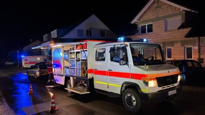KFV Bodenseekreis: Großbrand in Neufrach - Feuerwehr verhindert Übergreifen auf Wohnhaus