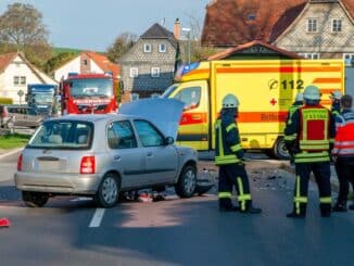 KFV-Görlitz: Verkehrsunfall - Einsatz der Feuerwehren Walddorf und Eibau