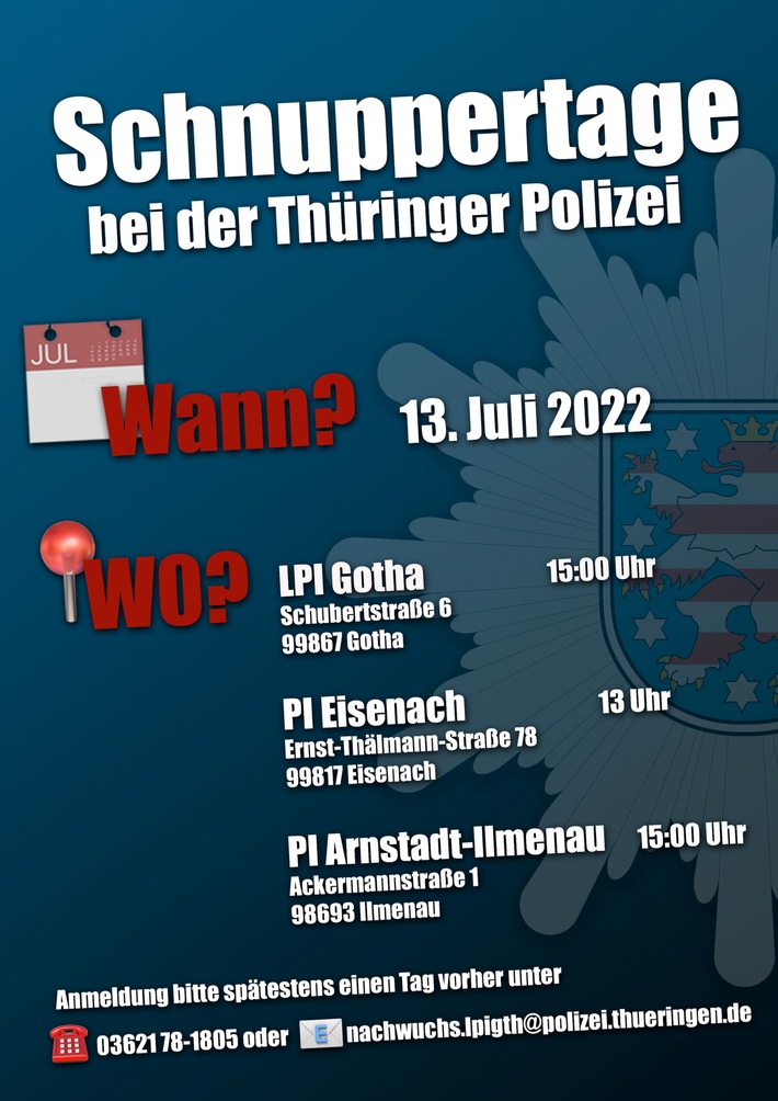 LPI-GTH: Schnuppertag bei der Polizei