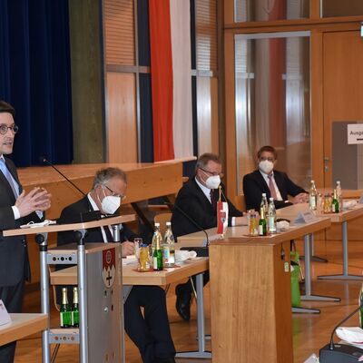 In seiner Bewerbungsrede stellte Christoph Schauder den Gedanken der Teamarbeit heraus