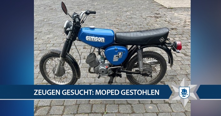 POL-Bremerhaven: Moped entwendet - Polizei bittet um Mithilfe