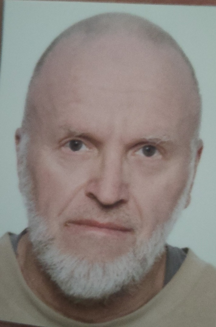 RLS NORD: Vermisster 59-jähriger Mann aus Flensburg bedarf dringend ärztlicher Hilfe, Polizei bittet bei der Suche um Hilfe der Befölkerung und der Medien (Foto)