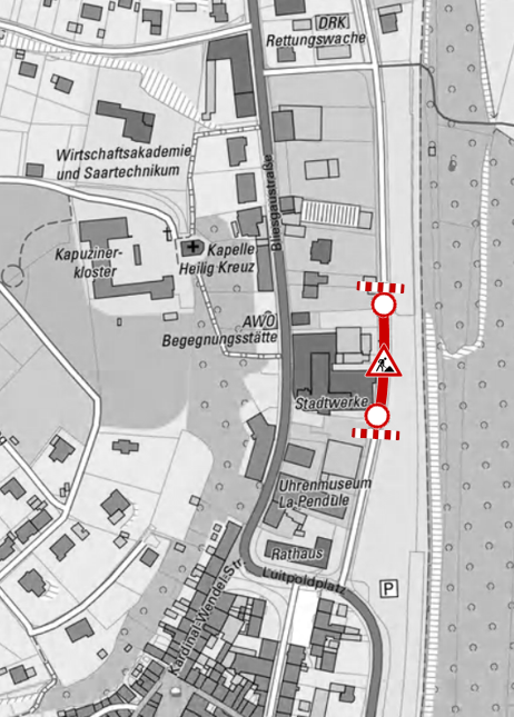 Bauarbeiten der L 113 - Gemeinschaftsmaßnahme „Umgehung Altstadt-Ost Blieskastel“