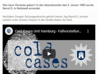 Ungeklärter Mordfall Bernd D. in Rahlstedt – Wer kann Hinweise geben – Blaulicht Deutschland