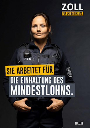 Sie arbeitet für die Einhaltung des Mindestlohns.