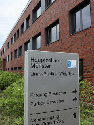 Gebäude des Hauptzollamts Münster