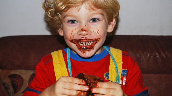 Boy Eating Chocolate Muffin  - Mojpe / Pixabay