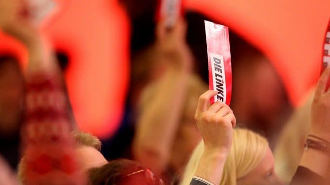 Abstimmung auf Linken-Parteitag, über dts Nachrichtenagentur