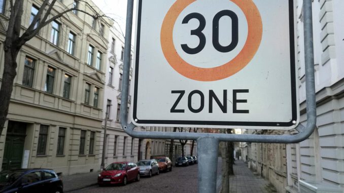 Tempo-30-Zone, über dts Nachrichtenagentur