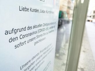 Wegen Coronakrise geschlossener Laden, über dts Nachrichtenagentur