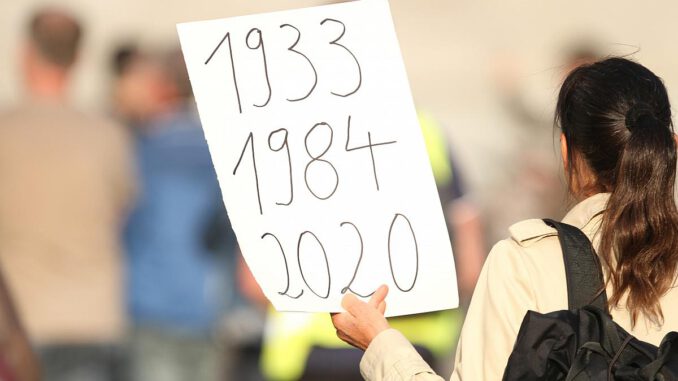 Corona-Demo, über dts Nachrichtenagentur