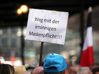 Demo von Corona-Skeptikern, über dts Nachrichtenagentur