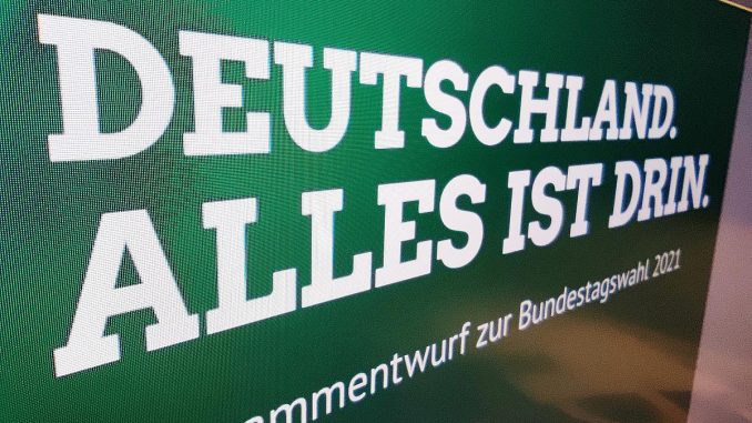 Grünen-Wahlprogramm 2021, über dts Nachrichtenagentur