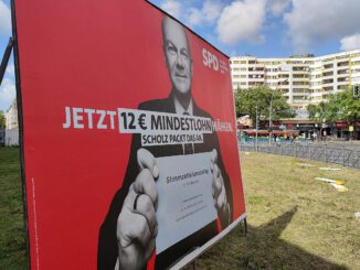 SPD-Wahlplakat in Berlin-Kreuzberg, über dts Nachrichtenagentur