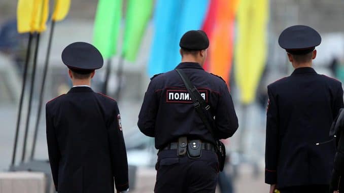 Polizisten in Russland, über dts Nachrichtenagentur