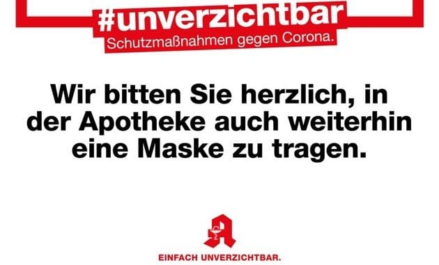 Apotheker bitten um freiwilliges Maske-Tragen