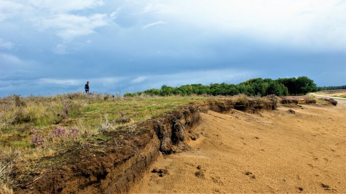 Person Moorland Rain Erosion  - FotoRieth / Pixabay
