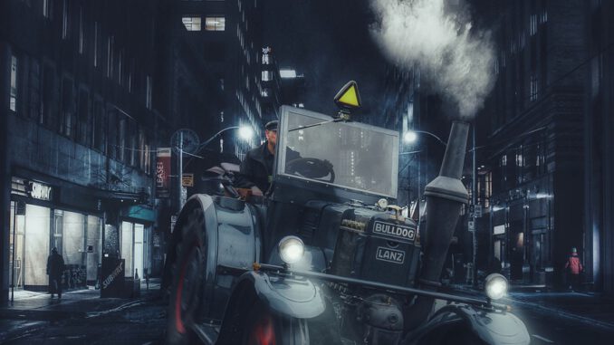 Tractor Night Fun Traffic Vehicle  - ThomasWolter / Pixabay