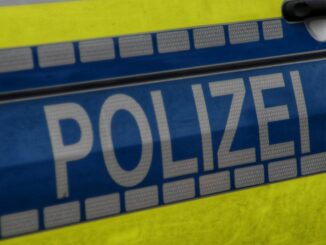 a close up of a police car door