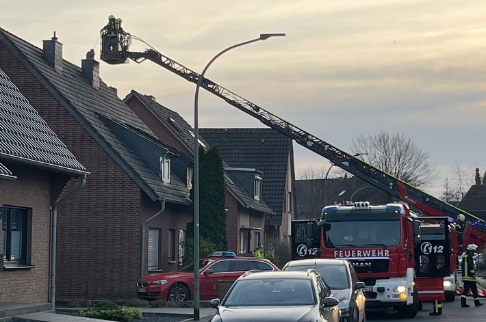 FF Goch: Rauchentwicklung durch Kaminbrand