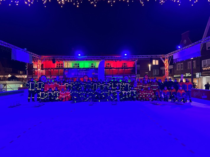 FW Dülmen: THW ist Stadtmeister im Eisstockschießen / Erste Stadtmeisterschaften auf der Eisbahn