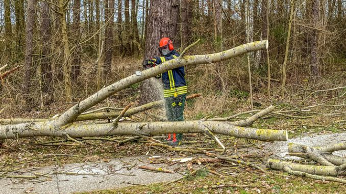 FW Flotwedel: Freiwillige Feuerwehr Flotwedel bei mehreren Einsätzen in Folge des Sturmtiefs &quot;Nadia&quot; gefordert