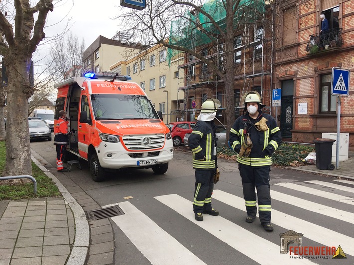 FW Frankenthal: Gasaustritt in einem Wohngebäude in der Heinrich-Heine-Straße