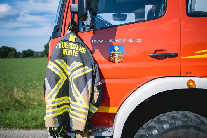FW Hünxe: Kaminbrand