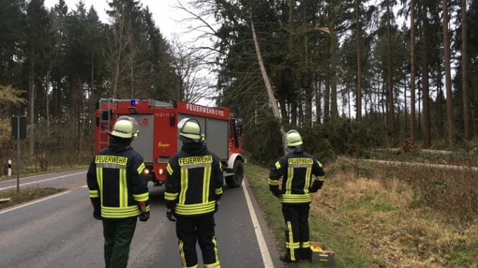 FW Lüchow-Dannenberg: Sturmtief &quot;Nadia&quot; verschont auch Lüchow-Dannenberg nicht