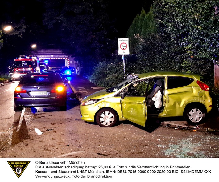 FW-M: Drei Unfälle - sechs Verletzte (Stadtgebiet)