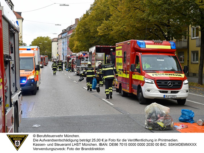 FW-M: Stundenlanger Brandeinsatz (Schwabing-West)