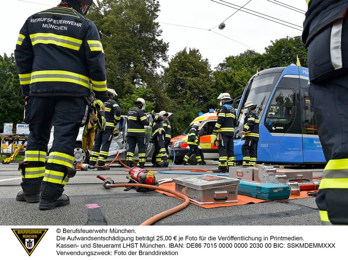 FW-M: Unfall erfordert Technische Rettung (Berg am Laim)