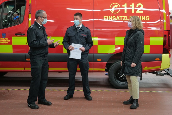 FW Mettmann: Feuerwehr Mettmann: Aus- und Fortbildungswille wird belohnt