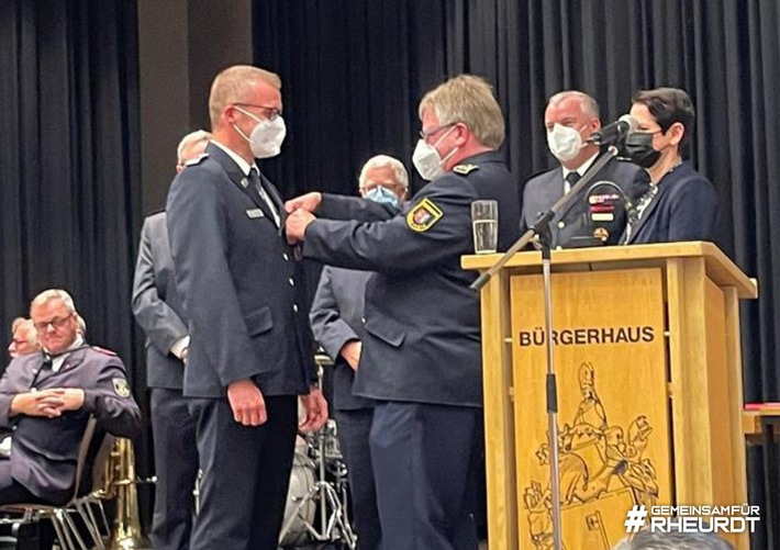 FW Rheurdt: Viele Ehrungen bei der Feuerwehr