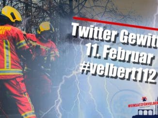 FW-Velbert: Feuerwehr Velbert beteiligt sich erneut am Twitter-Gewitter