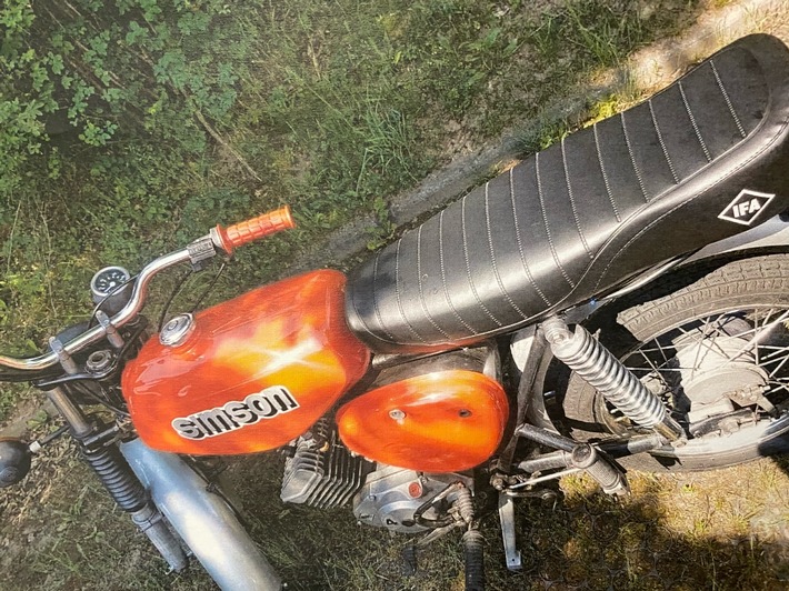 LPI-SLF: Simson in Pößneck entwendet